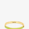 Emaillierter goldener Armreif Bangle - Green Flash - T1 - 7mm