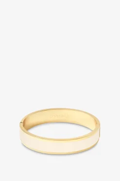Emaillierter goldener geschlossener Armreif Bangle 12 mm - Bleu Turquoise