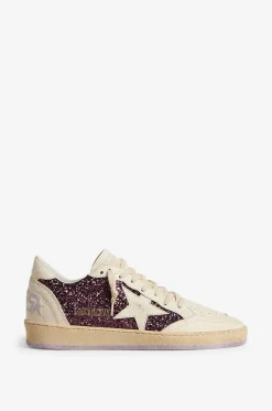Exklusive Sneaker aus gealtertem Leder Ball Star Glitter