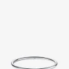 Feiner silberner Armreif An-O