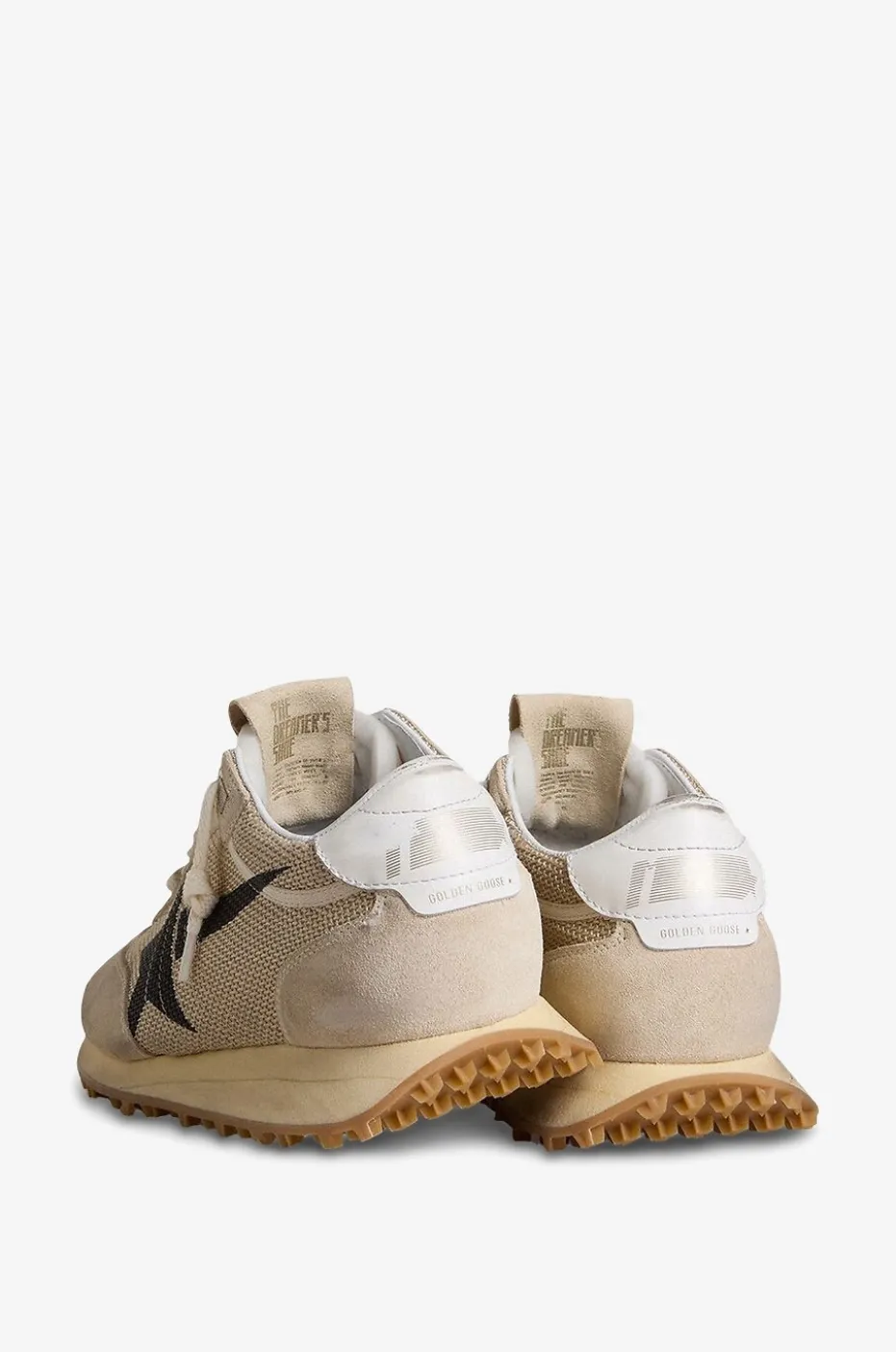 Filigrane Sneakers aus Mesh und Veloursleder Marathon