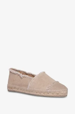 Flache Espadrilles aus ausgefranstem Canvas Kampala