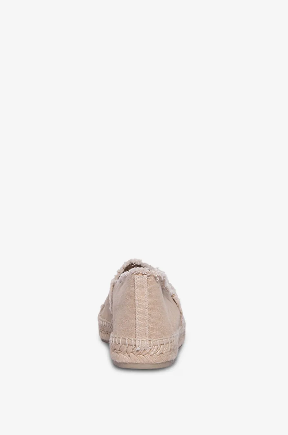 Flache Espadrilles aus ausgefranstem Canvas Kampala