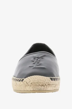Flache Nappaleder-Espadrilles Monogram