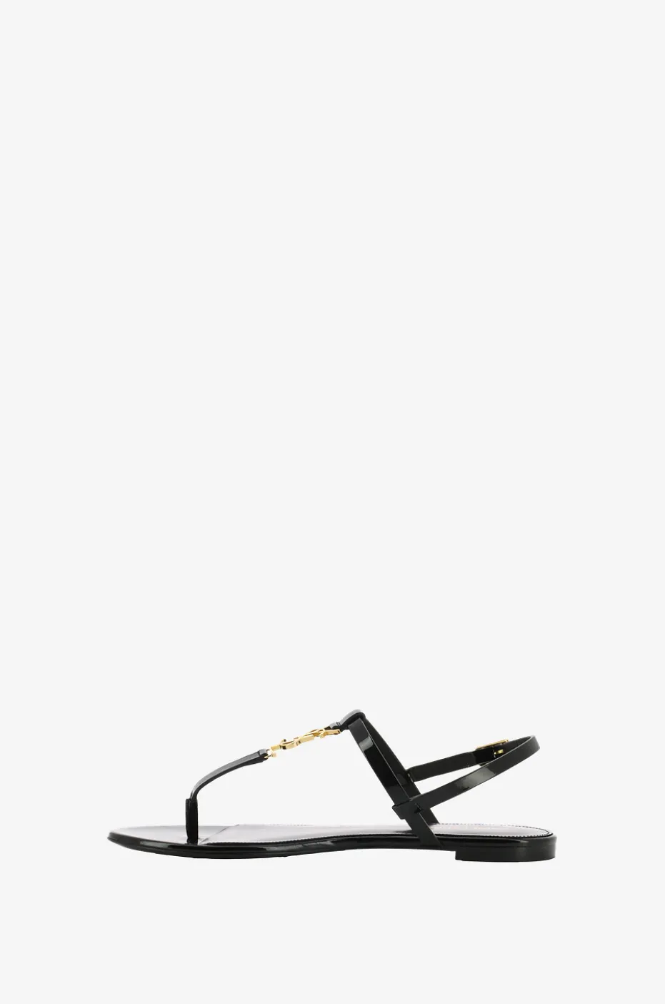 Flache Sandalen aus Lackleder mit Monogramm Cassandra 05