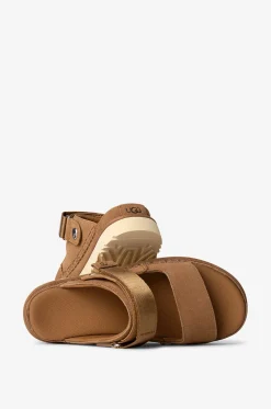 Flache Sandalen aus Leder Goldenstar