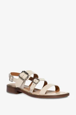 Flache Sandalen aus Leder Quenby