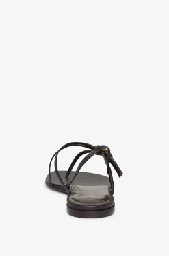 Flache Sandalen aus Leder Starry-Eyed