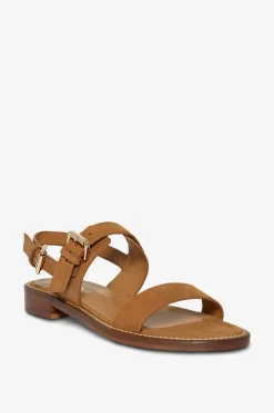 Flache Sandalen aus Wildleder Qi