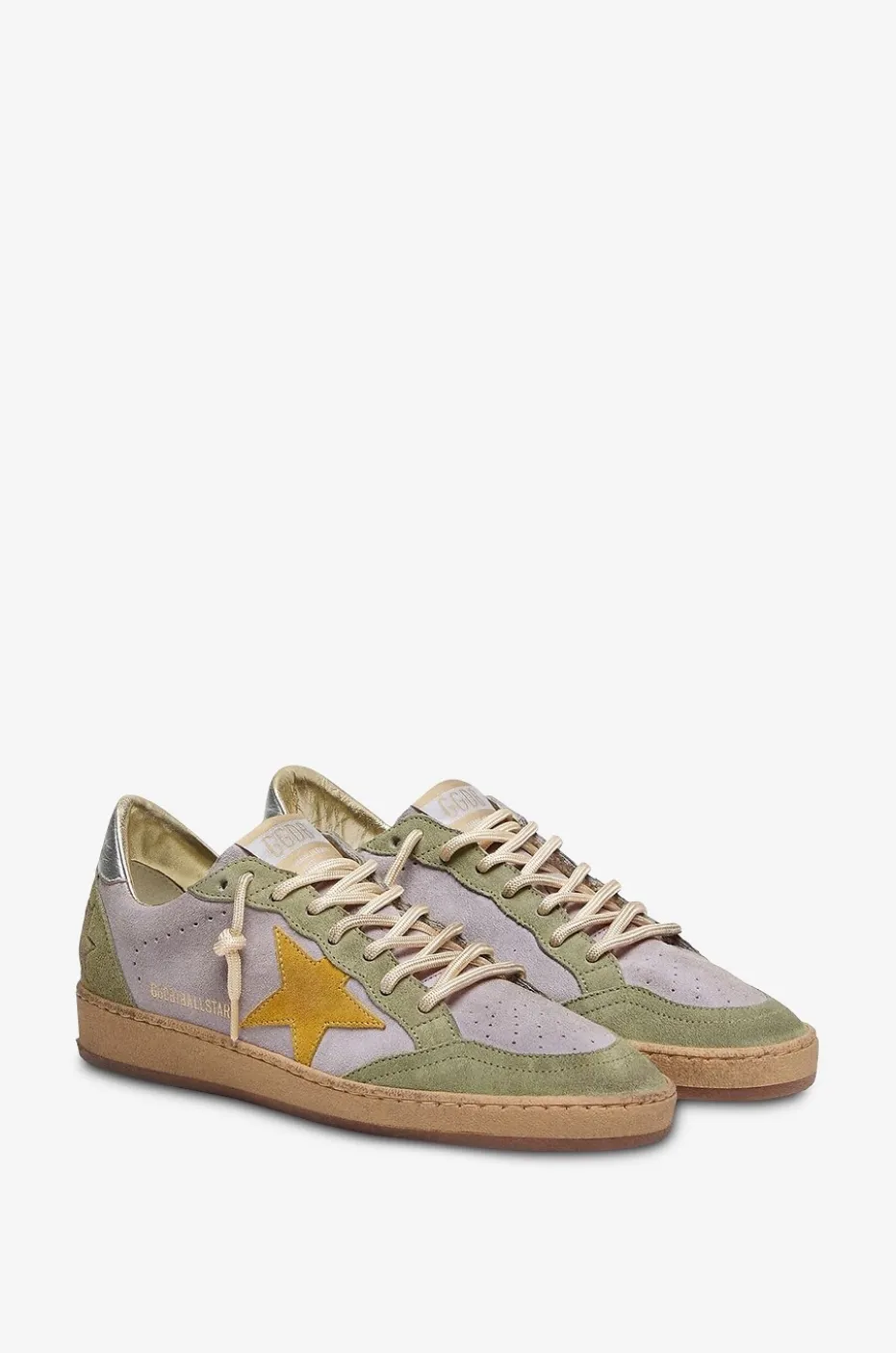 Flache Wildleder-Sneakers Ball Star