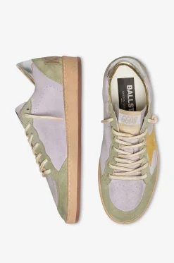 Flache Wildleder-Sneakers Ball Star