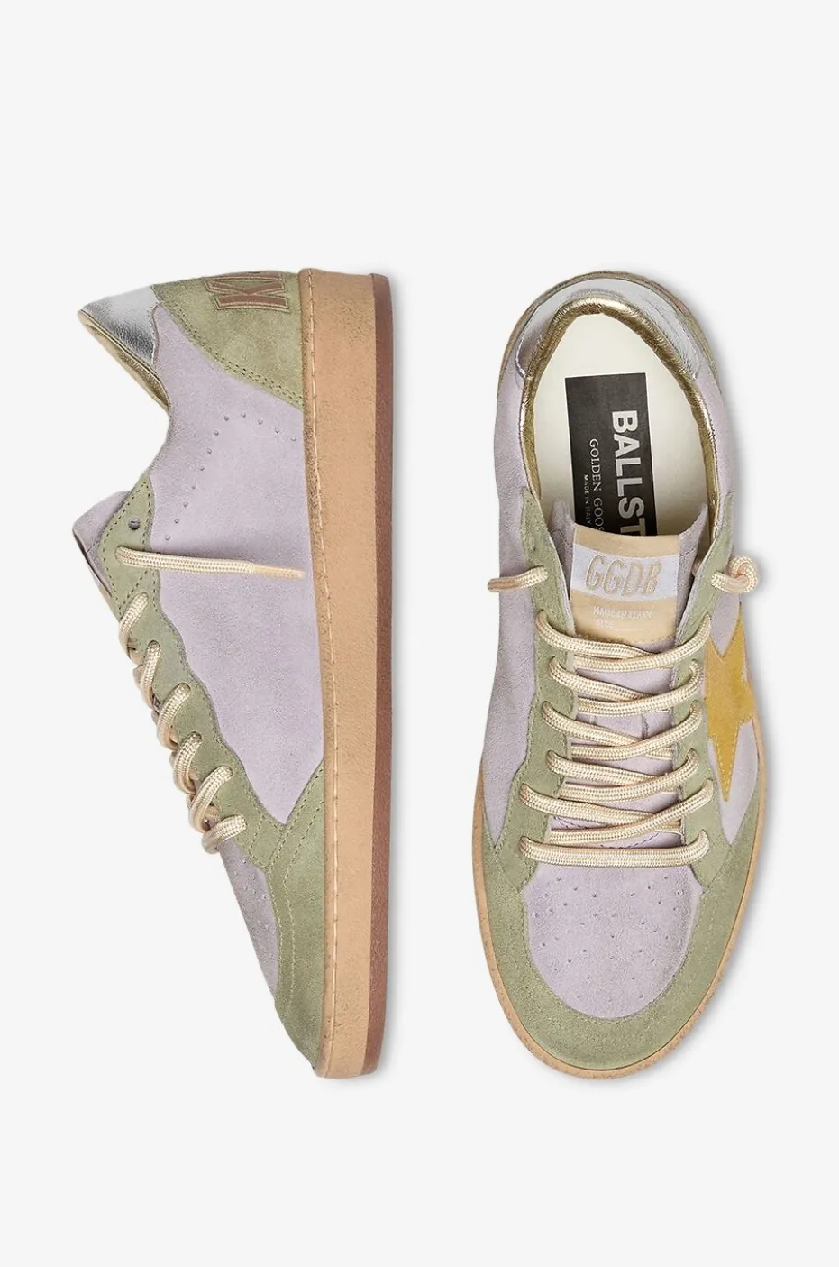 Flache Wildleder-Sneakers Ball Star