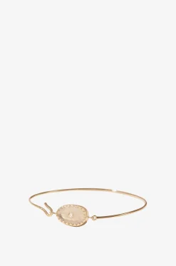Gelbgold-Armreif mit Mondstein und Diamant Orso