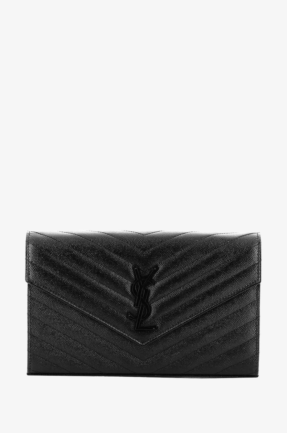 Gesteppte Brieftasche mit Gurt aus Grain-de-Poudre-Leder Monogram
