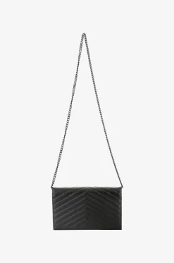 Gesteppte Brieftasche mit Gurt aus Grain-de-Poudre-Leder Monogram