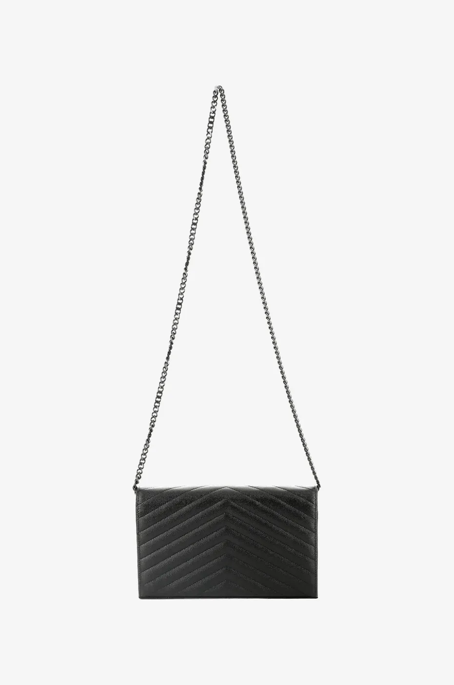 Gesteppte Brieftasche mit Gurt aus Grain-de-Poudre-Leder Monogram