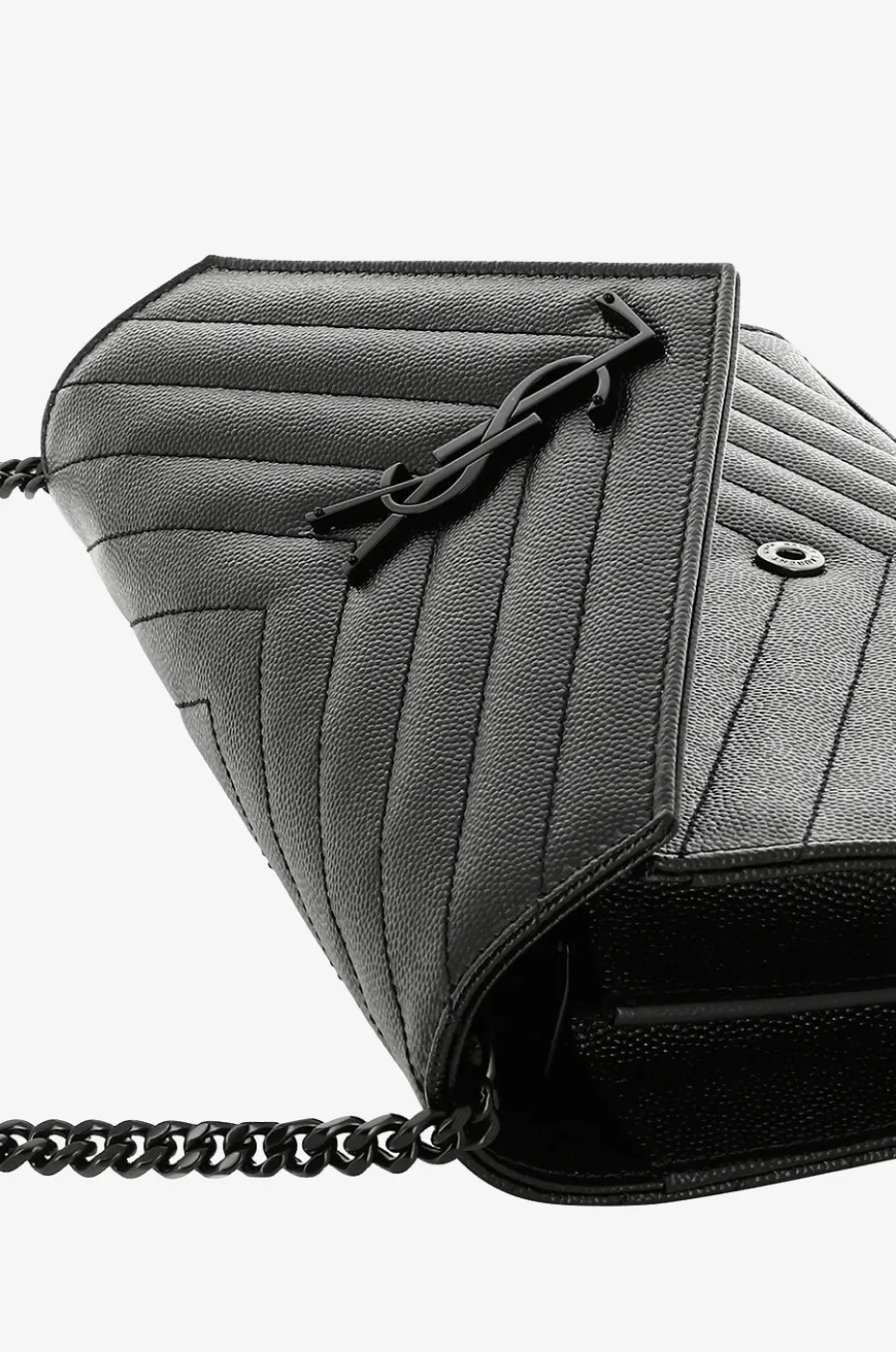 Gesteppte Brieftasche mit Gurt aus Grain-de-Poudre-Leder Monogram