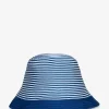 Gestreifter Cloche-Hut aus Grosgrain