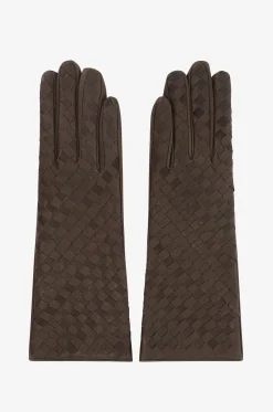 Gewebte Handschuhe aus Leder