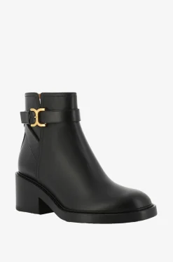 Glattleder-Stiefeletten mit Blockabsatz Marcie 45
