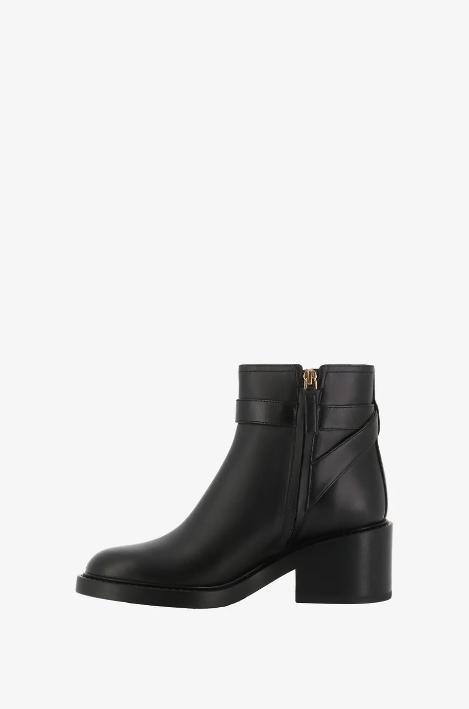Glattleder-Stiefeletten mit Blockabsatz Marcie 45