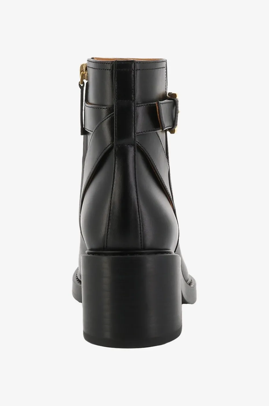 Glattleder-Stiefeletten mit Blockabsatz Marcie 45