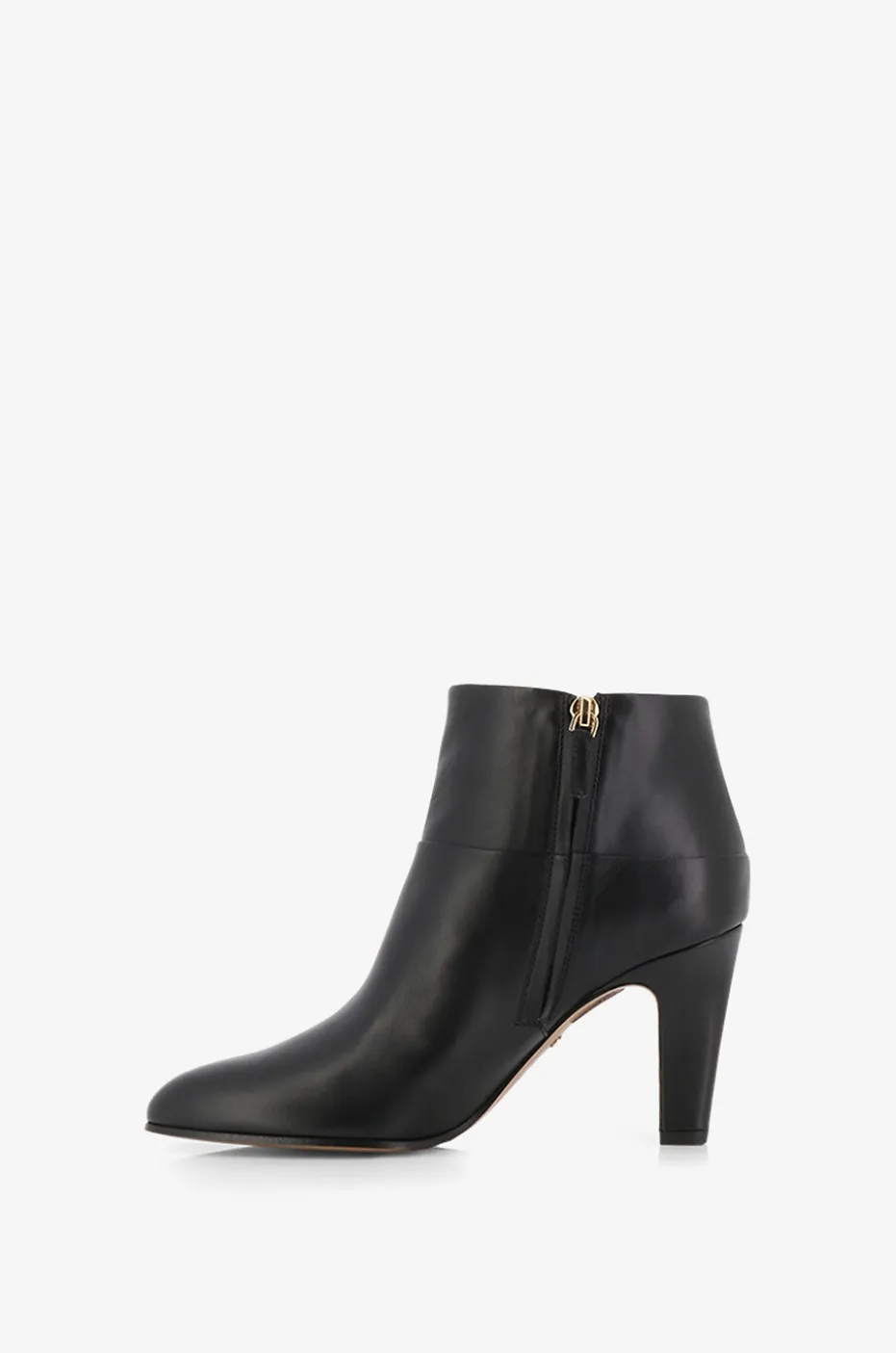 Glattleder-Stiefeletten mit Absatz Eve 90