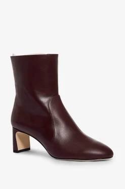 Glattleder-Stiefeletten mit schmalem Blockabsatz Babette 60