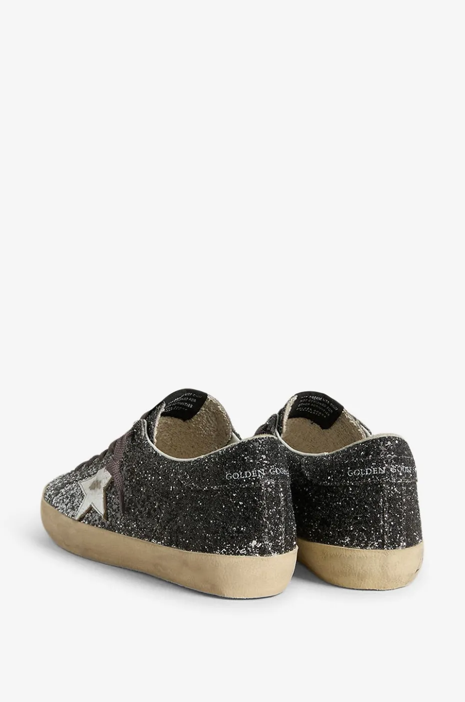 Glitter-bedeckte niedrige Sneakers Super-Star Classic