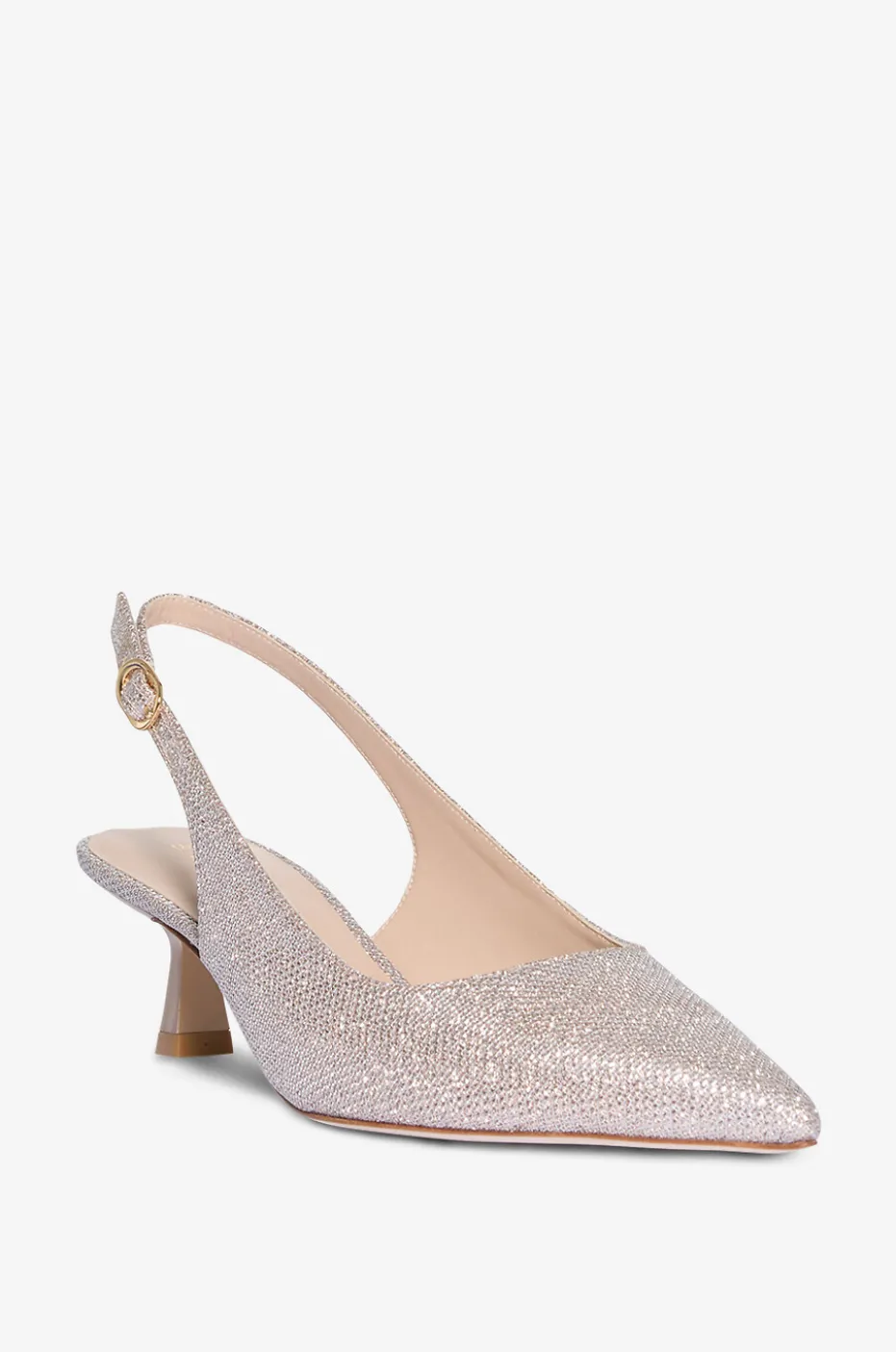Glitter-Riemchenpumps Stuart Sculptural 50