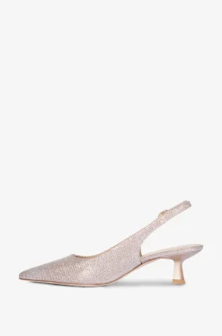 Glitter-Riemchenpumps Stuart Sculptural 50