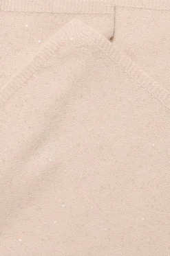 Glitzernder dreieckiger flauschiger Strickschal