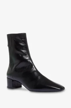 Glänzende Nappaleder-Stiefeletten in Crinkle-Optik Saint Honoré 35