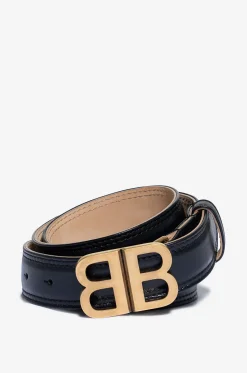 Glänzender Glattledergürtel BB Soft - 30 mm