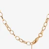Goldene Choker-Halskette mit Hämatit Margherite