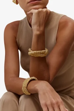 Goldene texturierte Manschette Nomad