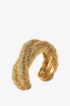 Goldene texturierte Manschette Nomad