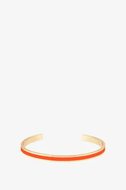 Goldener emaillierter Armreif Bangle Tangerine - 44 mm