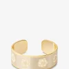 Goldener emaillierter Armreif Peony Beige Mastic - 20