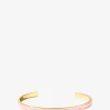 Goldener emaillierter Armreif Bangle Rose Coton - 44mm