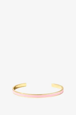 Goldener emaillierter Armreif Bangle Rose Coton - 44mm