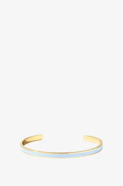 Goldener emaillierter Armreif Bangle Bleu Ciel - 44mm