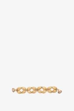 Goldenes Armband mit Hämatit und Kristallen Nairobi