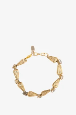 Goldenes Armband mit Kristallen Ombra