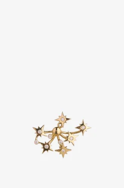 Goldohrringe mit Diamanten
