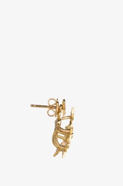 Goldohrringe mit Diamanten
