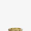 Goldring mit Diamanten und Kristall Iris