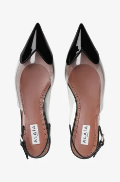 Halb-transparente Slingback-Ballerinas Le Coeur