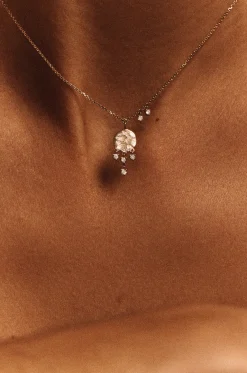 Halskette aus Gelbgold und Diamanten Gaby N°1
