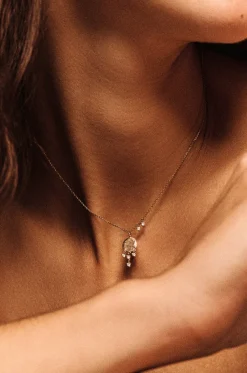 Halskette aus Gelbgold und Diamanten Gaby N°1